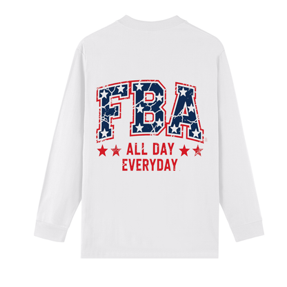 OLE AMERICA Drop Shoulder Long Sleeve Shirt
