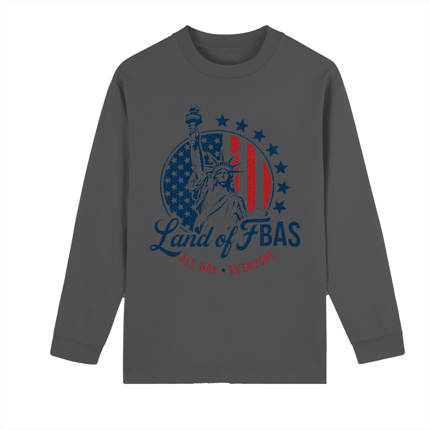 OLE AMERICA Drop Shoulder Long Sleeve Shirt