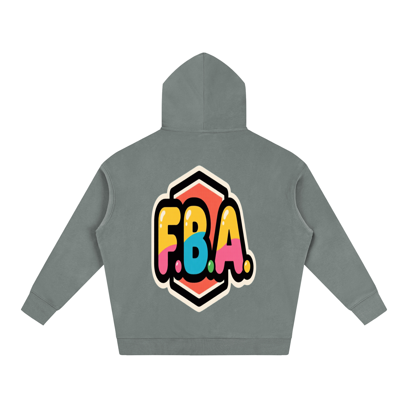 FBA CULTURE WHEEL Oversize Fleeced Hoodie