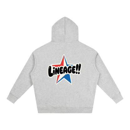 BUILT NOT TO FLEE Oversize Fleeced Hoodie