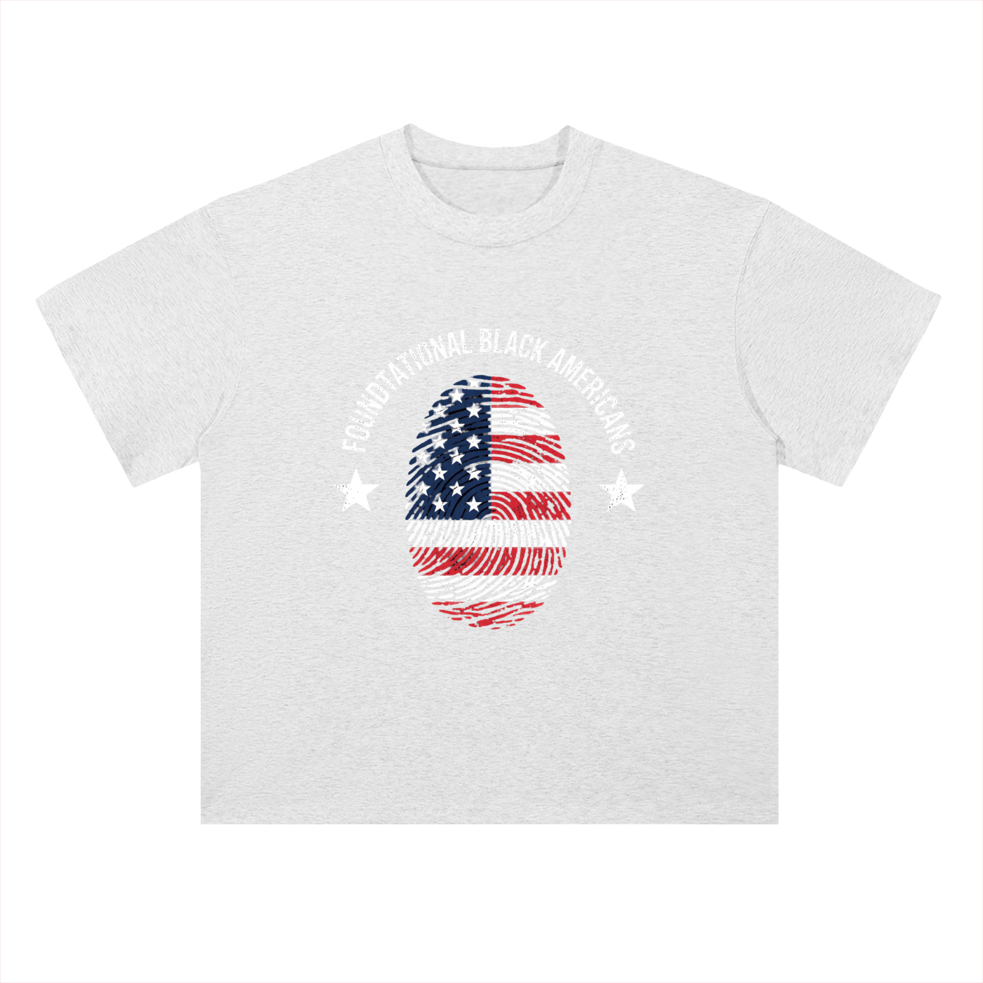 FLAGPRINT Drop Shoulder Cotton T-Shirt