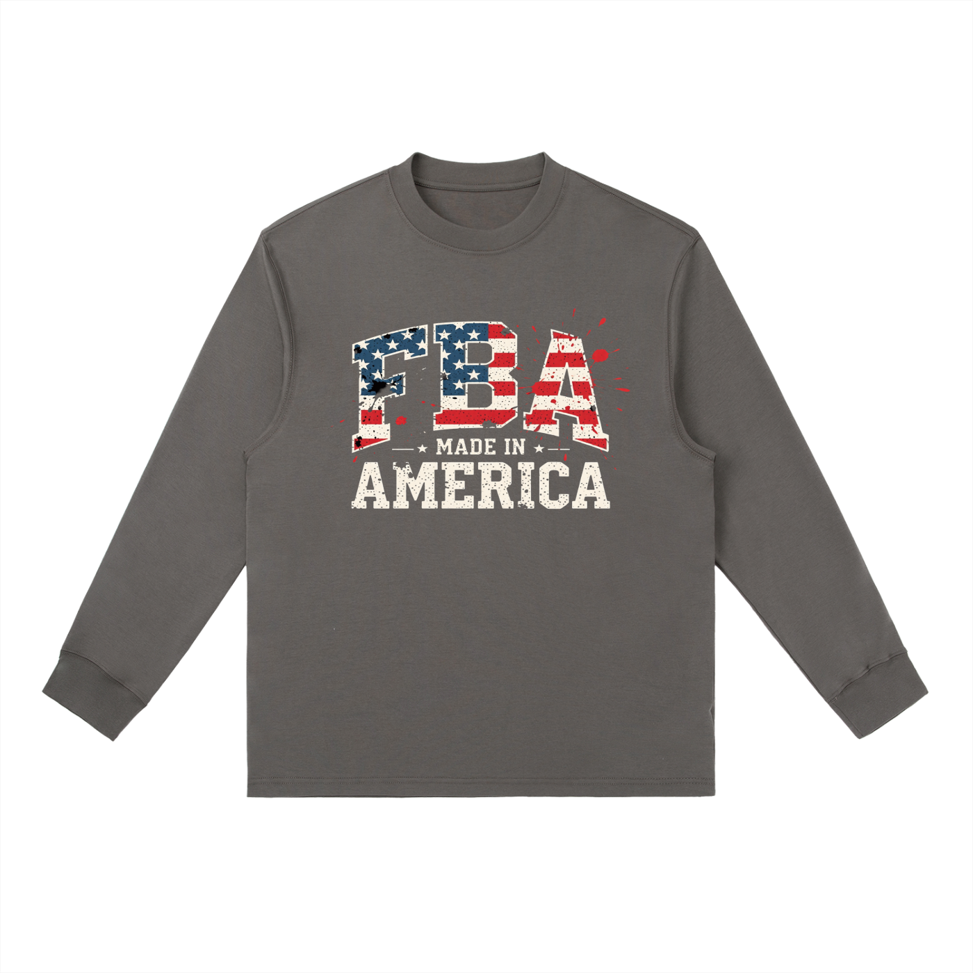 MADE IN AMERICA Crewneck Long-Sleeve T-Shirt
