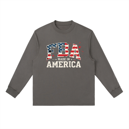 MADE IN AMERICA Crewneck Long-Sleeve T-Shirt