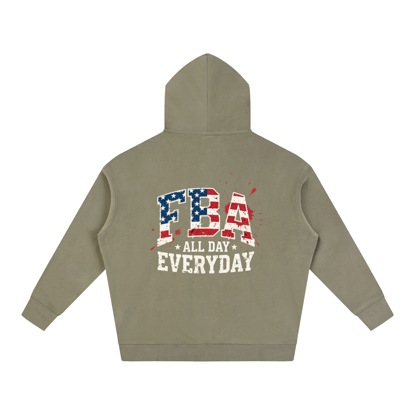FBA MILITARY Oversize Fleeced Hoodie