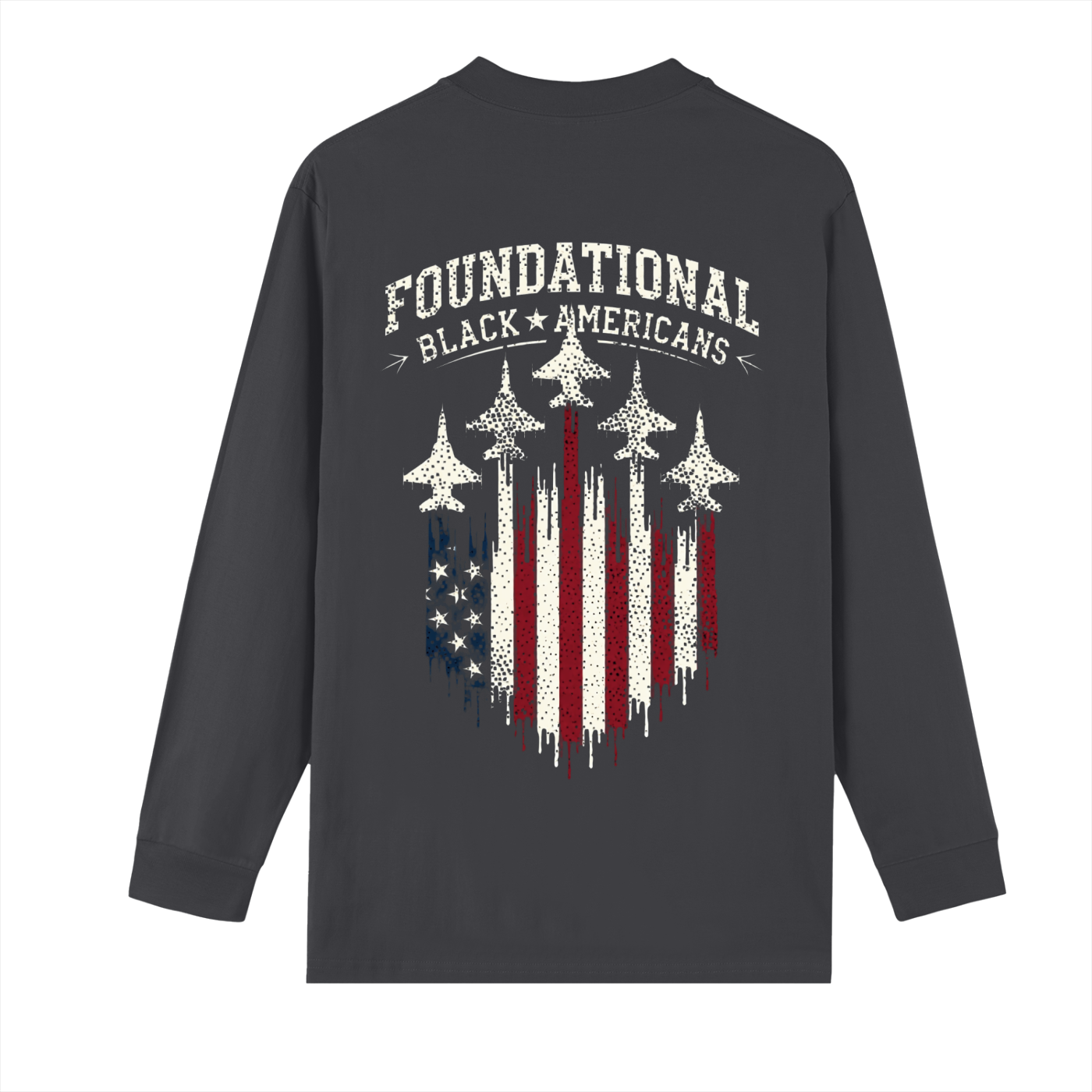 WE BEEN HERE Drop Shoulder Long Sleeve Shirt