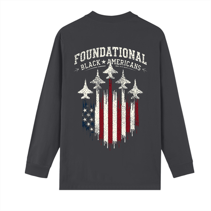 WE BEEN HERE Drop Shoulder Long Sleeve Shirt