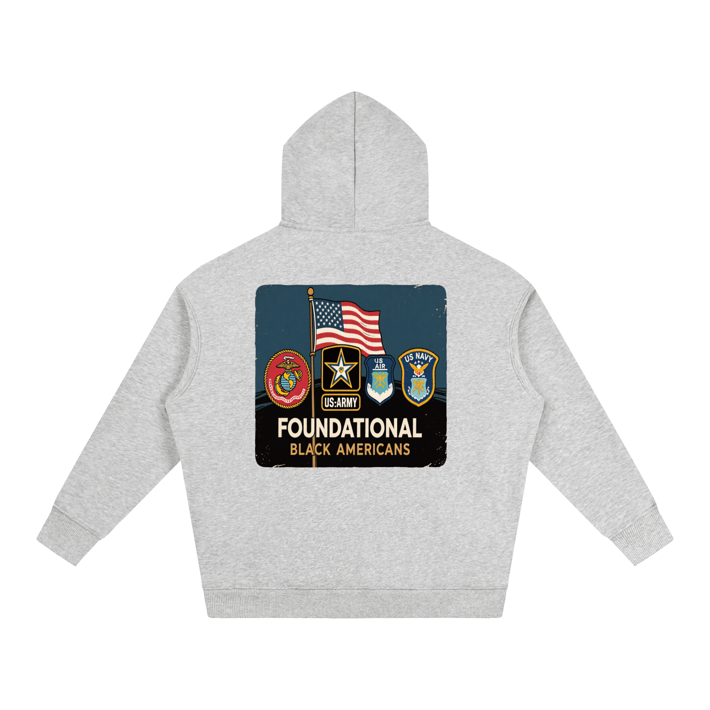 OLE AMERICA Oversize Fleeced Hoodie