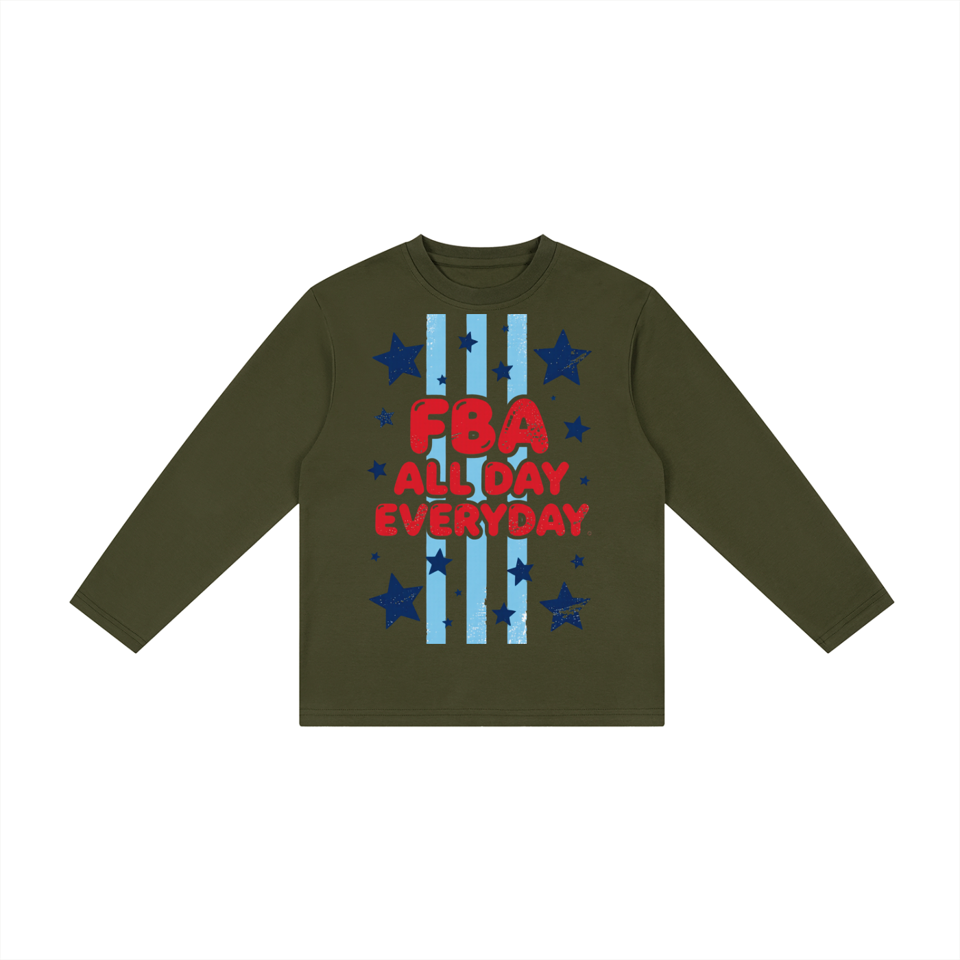 Kid's Drop Shoulder Long Sleeve T-Shirt