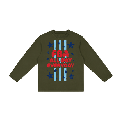 Kid's Drop Shoulder Long Sleeve T-Shirt