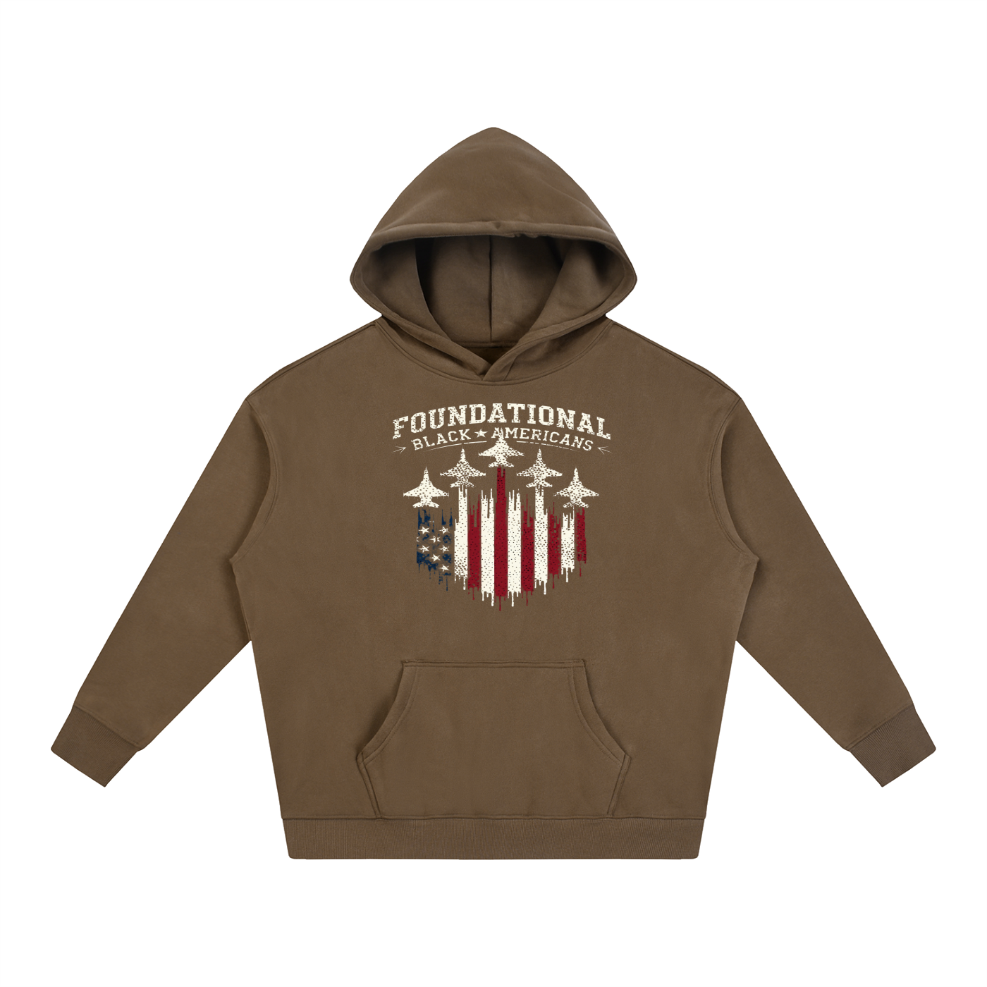 FRONTLINE Oversized Fleeced Hoodie