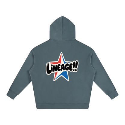 BUILT NOT TO FLEE Oversize Fleeced Hoodie