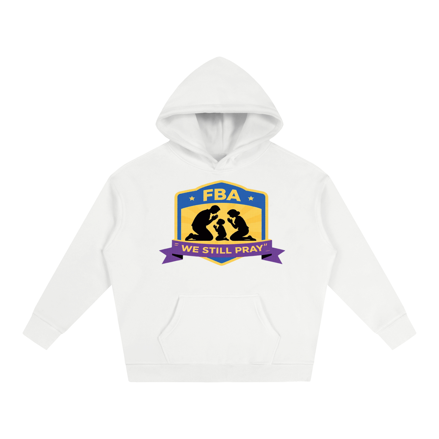 PRAYING FAMILY Oversize Fleeced Hoodie