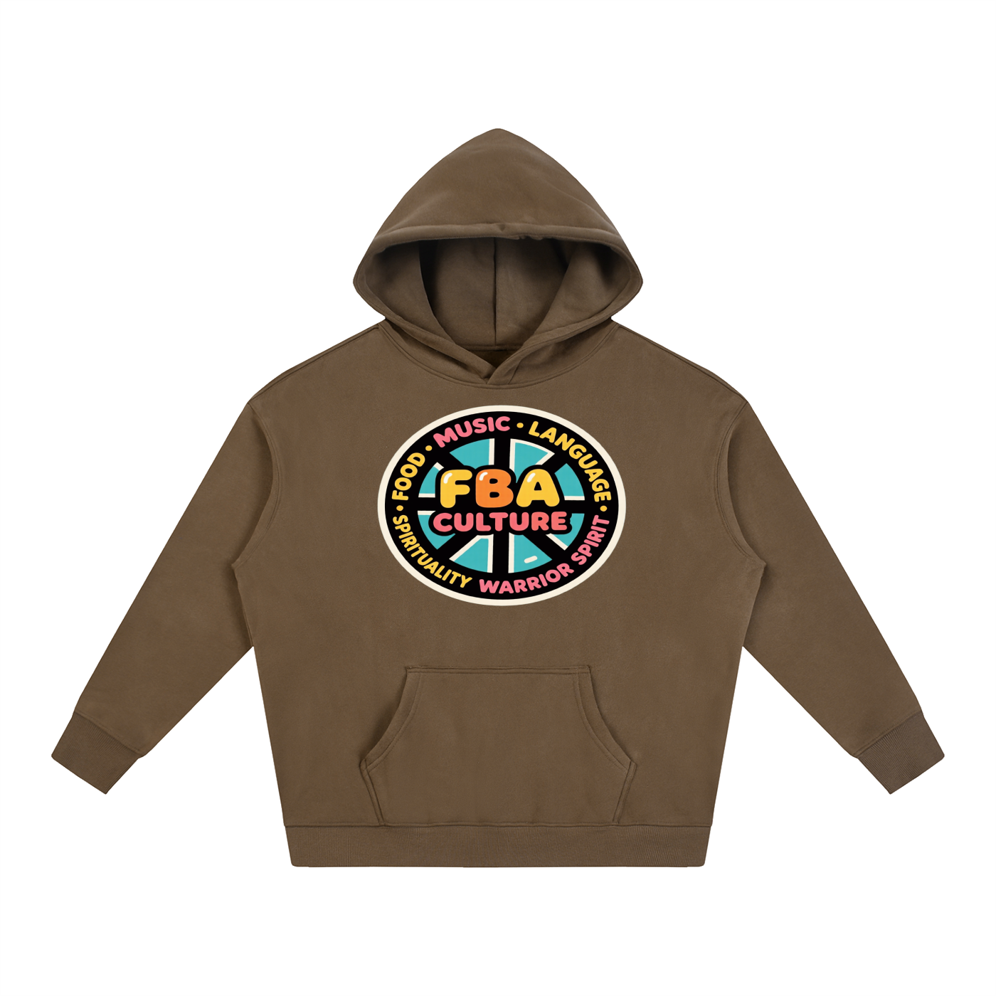 FBA CULTURE WHEEL Oversize Fleeced Hoodie