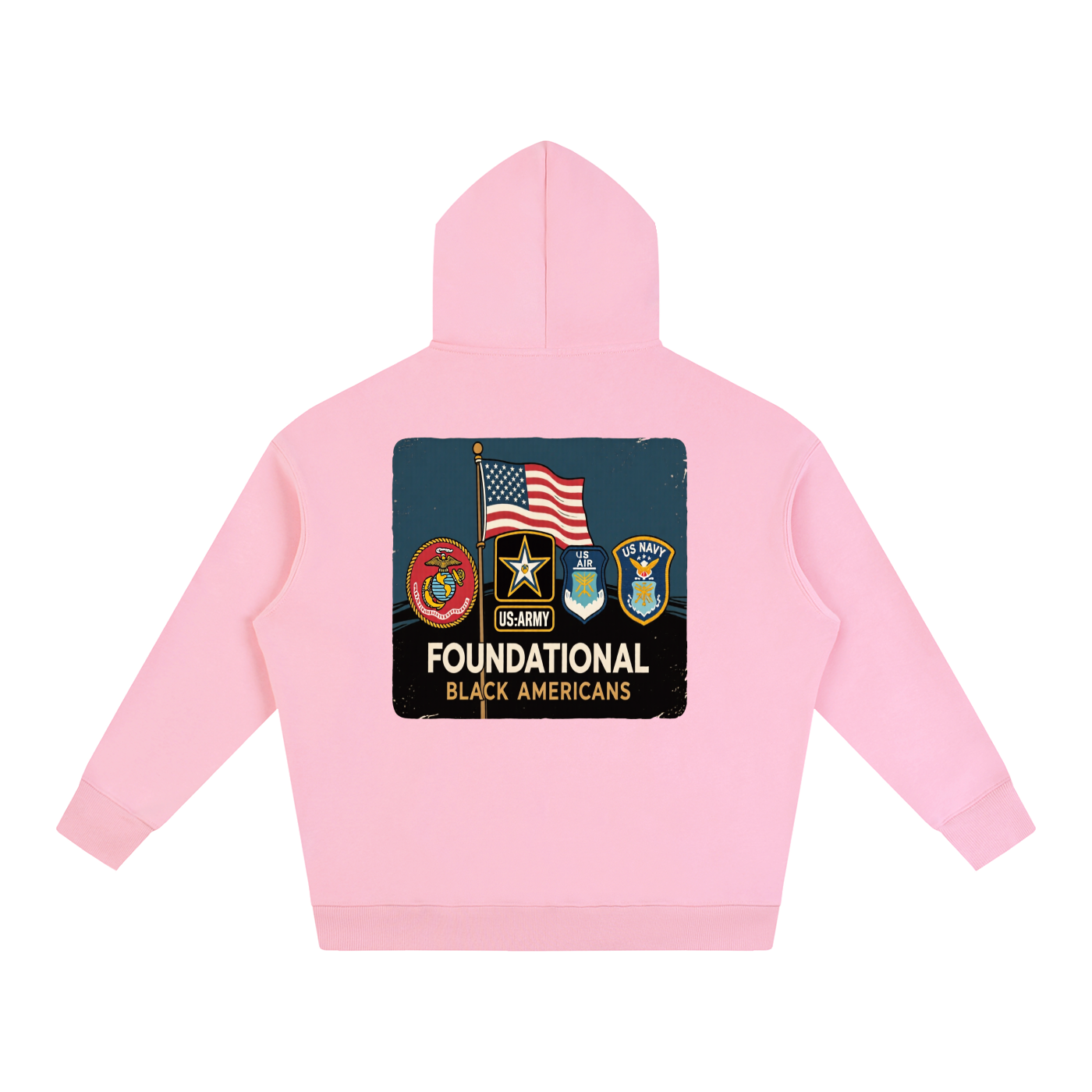 OLE AMERICA Oversize Fleeced Hoodie
