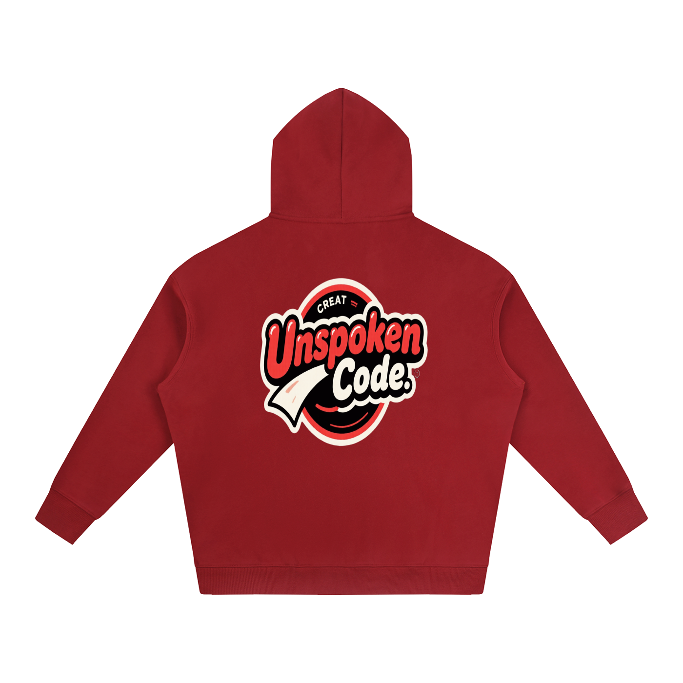 UNSPOKEN CODE Oversize Fleeced Hoodie