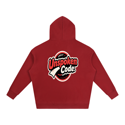 UNSPOKEN CODE Oversize Fleeced Hoodie