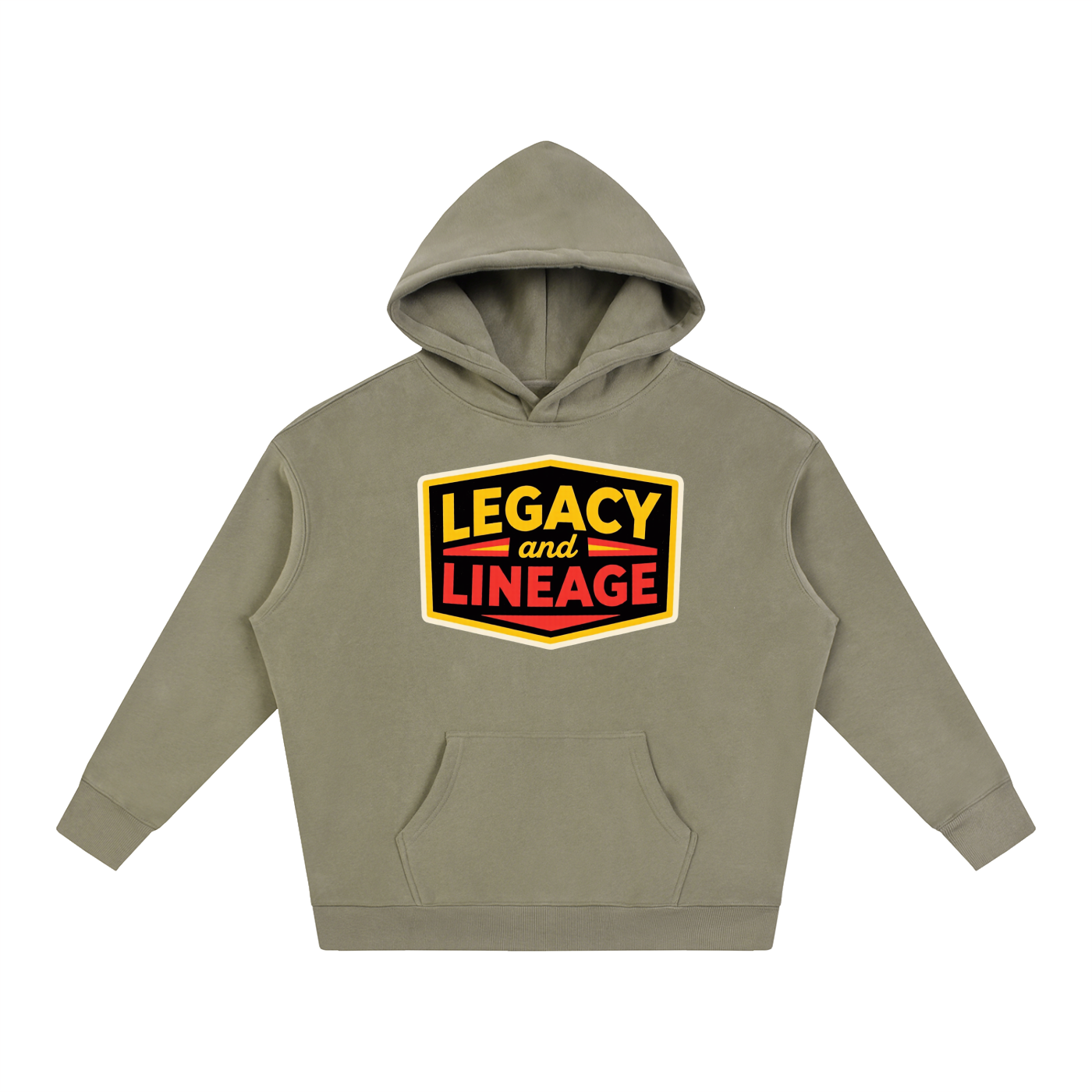 LEGACY AND LINEAGE Oversize Fleeced Hoodie