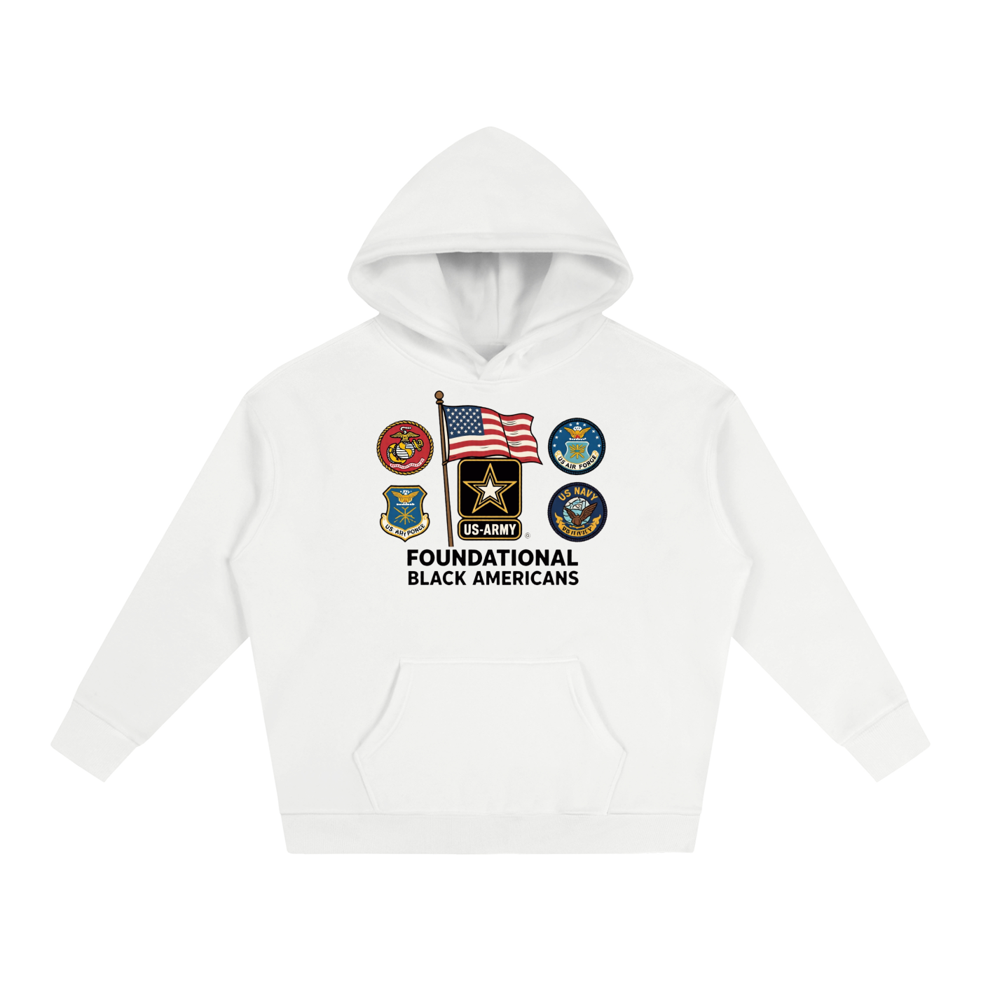 FBA SERVICEMEN Oversize Fleeced Hoodie