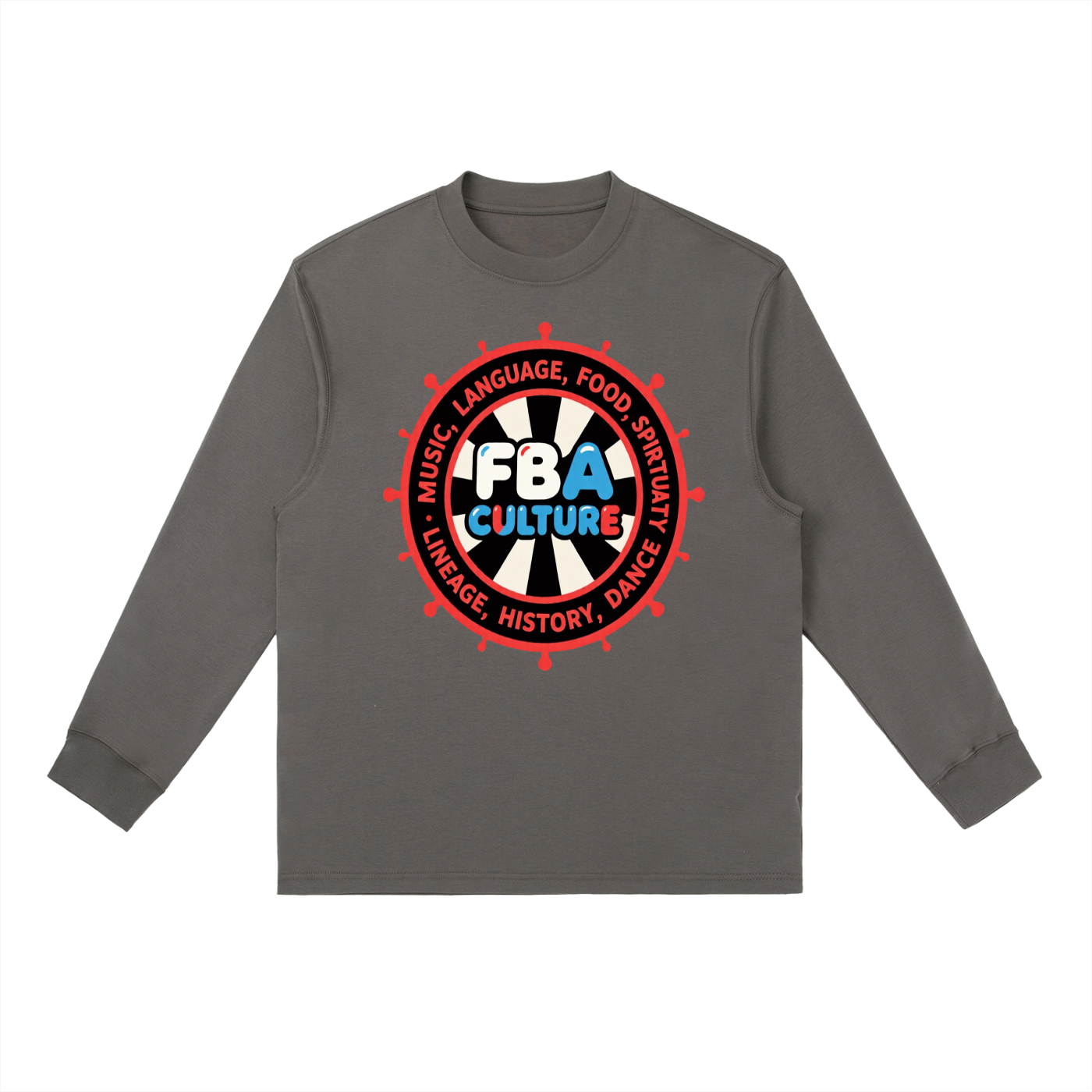 FBA CULTURE Crewneck Long-Sleeve T-Shirt