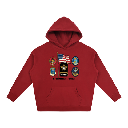 FBA MILITARY Oversize Fleeced Hoodie