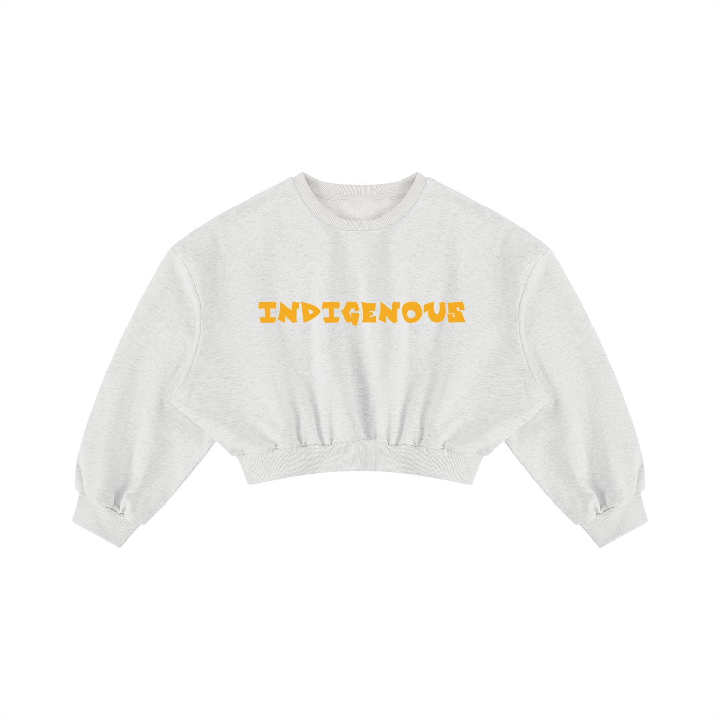 Women's INDIGENOUS Boxy Cropped Crewneck Sweatshirt