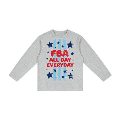 Kid's Drop Shoulder Long Sleeve T-Shirt