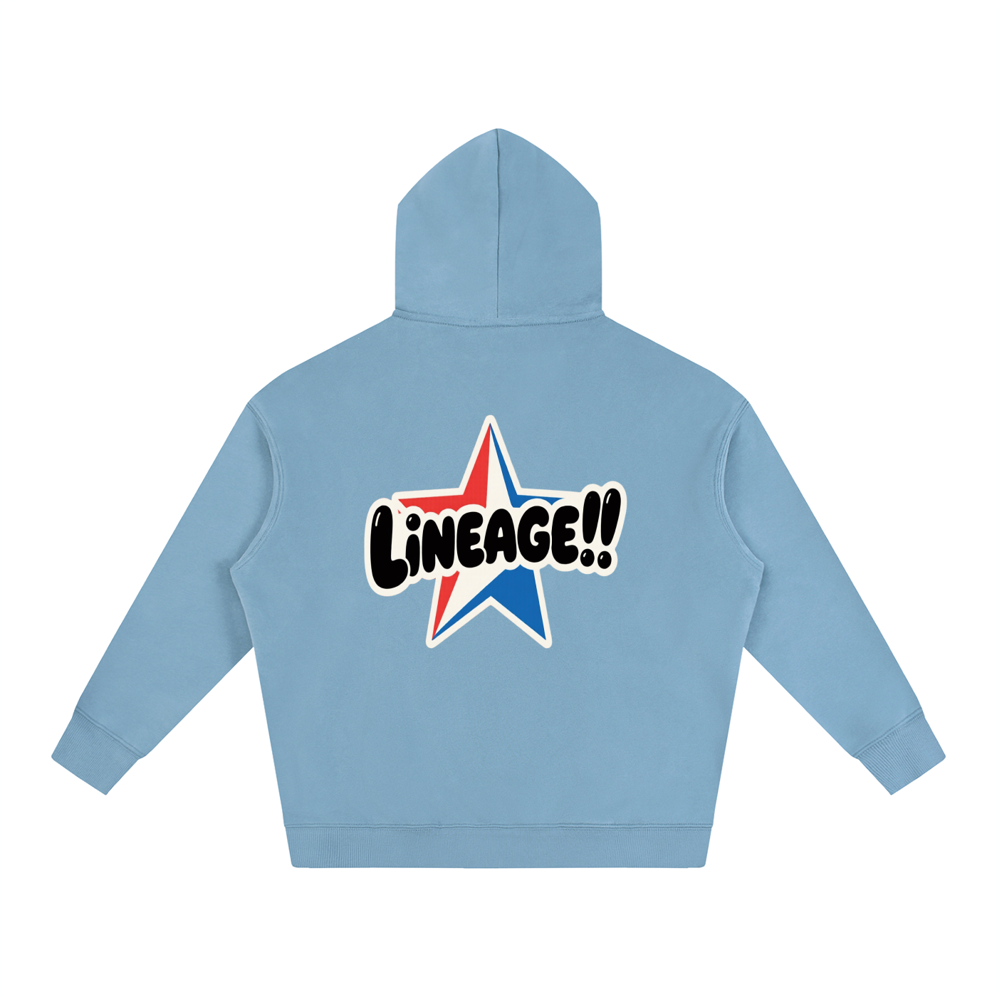 BUILT NOT TO FLEE Oversize Fleeced Hoodie