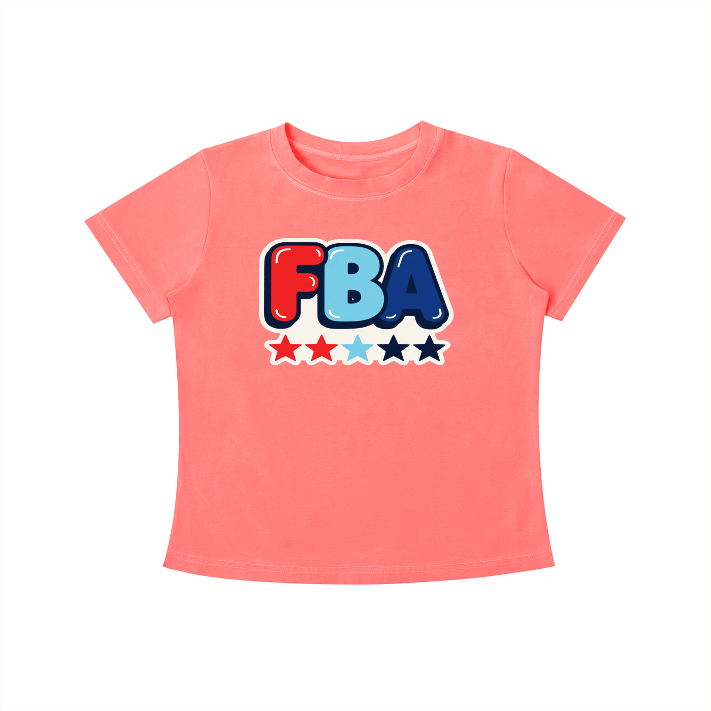FBA BUBBLE Vintage Wash Slim Fit T-shirt