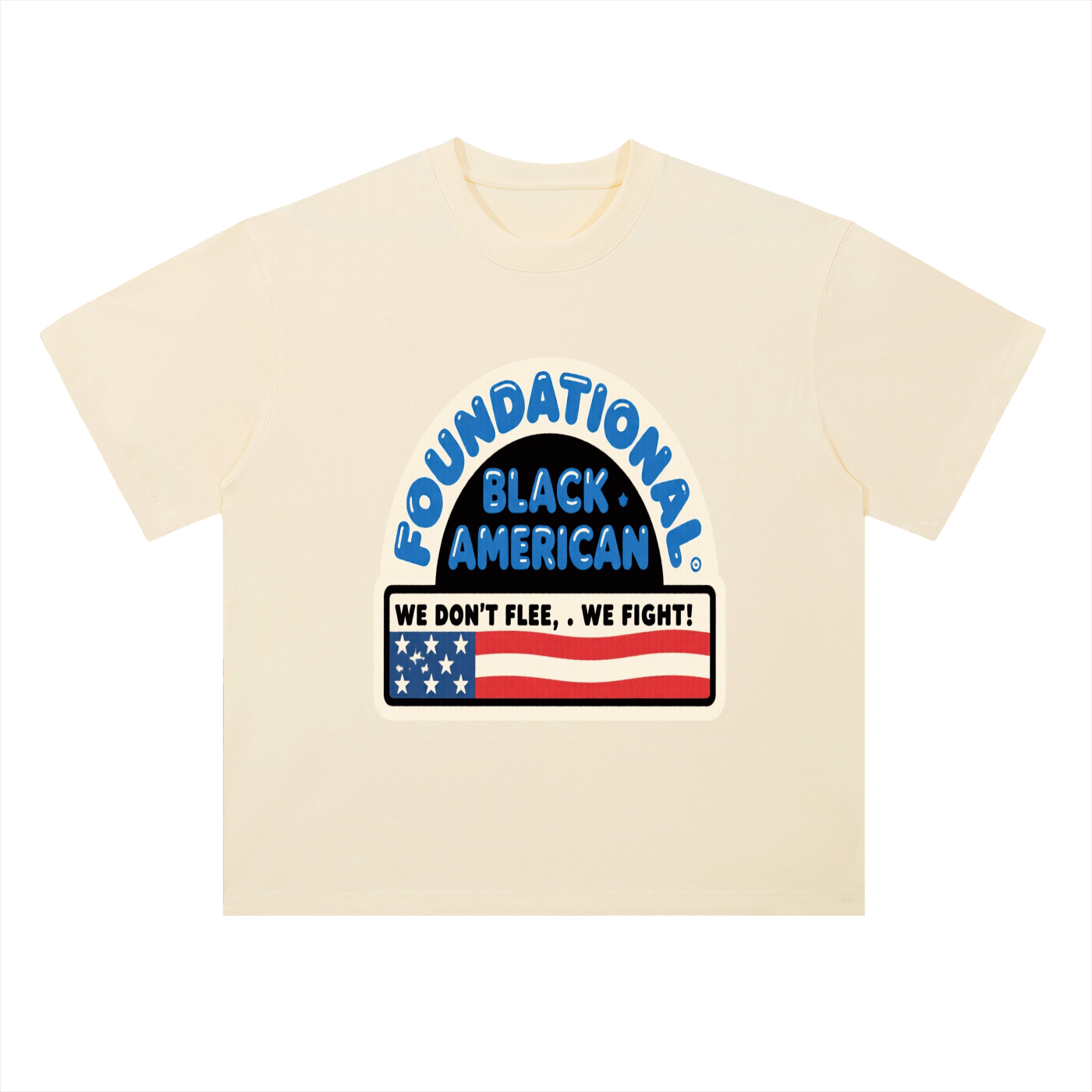 BUILT NOT TO FLEE  Adult Cotton T-Shirt