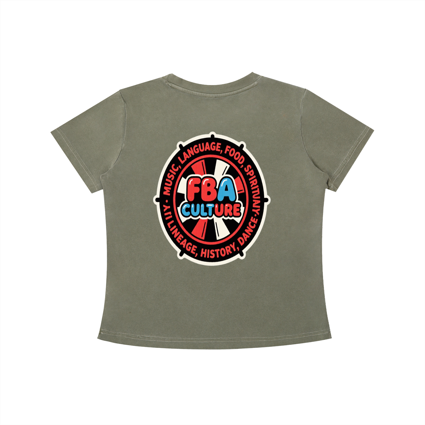 FBA BUBBLE Vintage Wash Slim Fit T-shirt