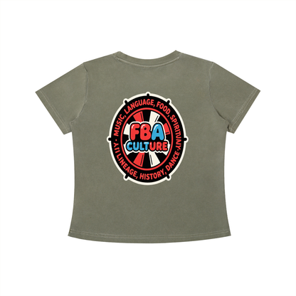 FBA BUBBLE Vintage Wash Slim Fit T-shirt