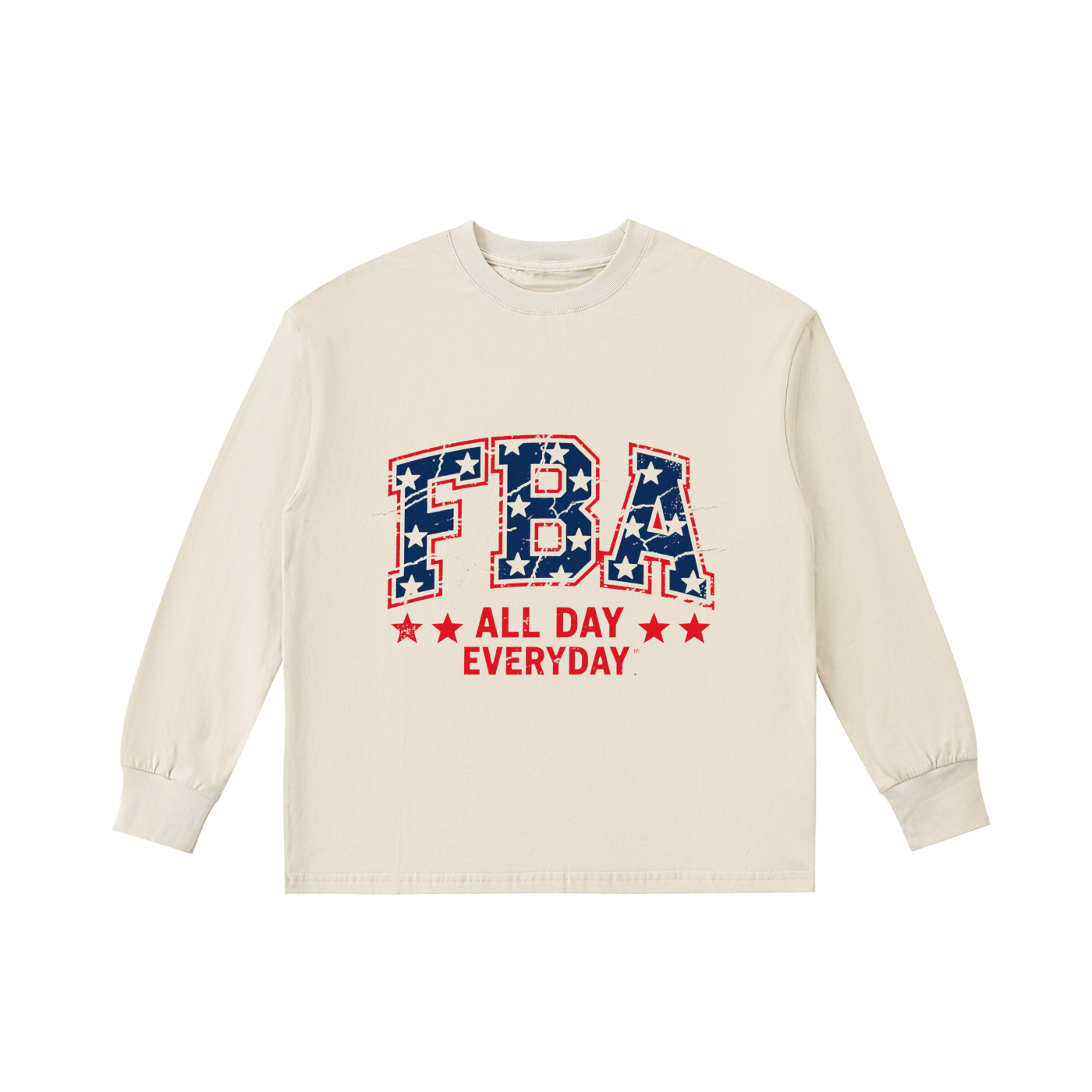 Kids' Quick-Dry Cotton Long-Sleeve Tee