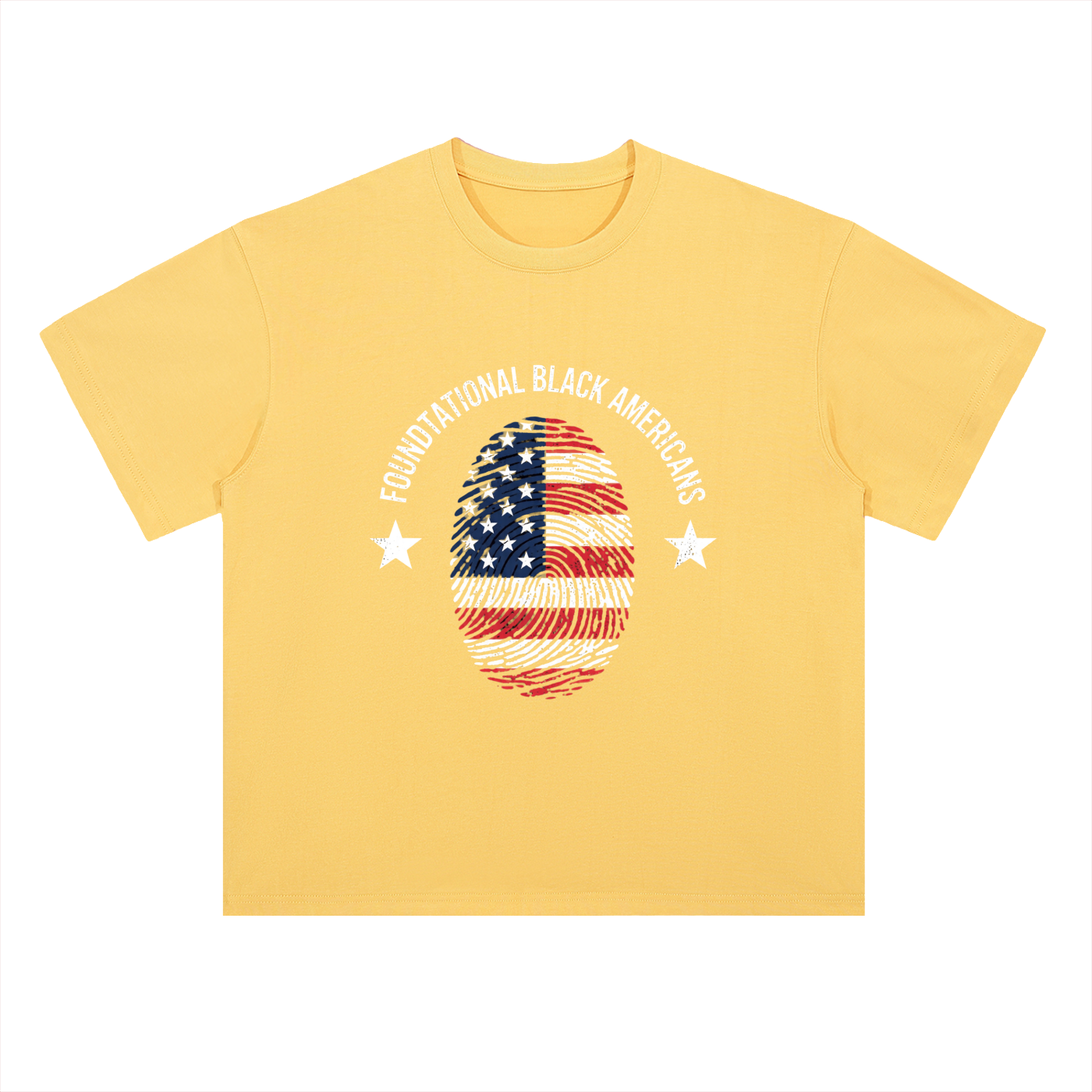 FLAGPRINT Drop Shoulder Cotton T-Shirt