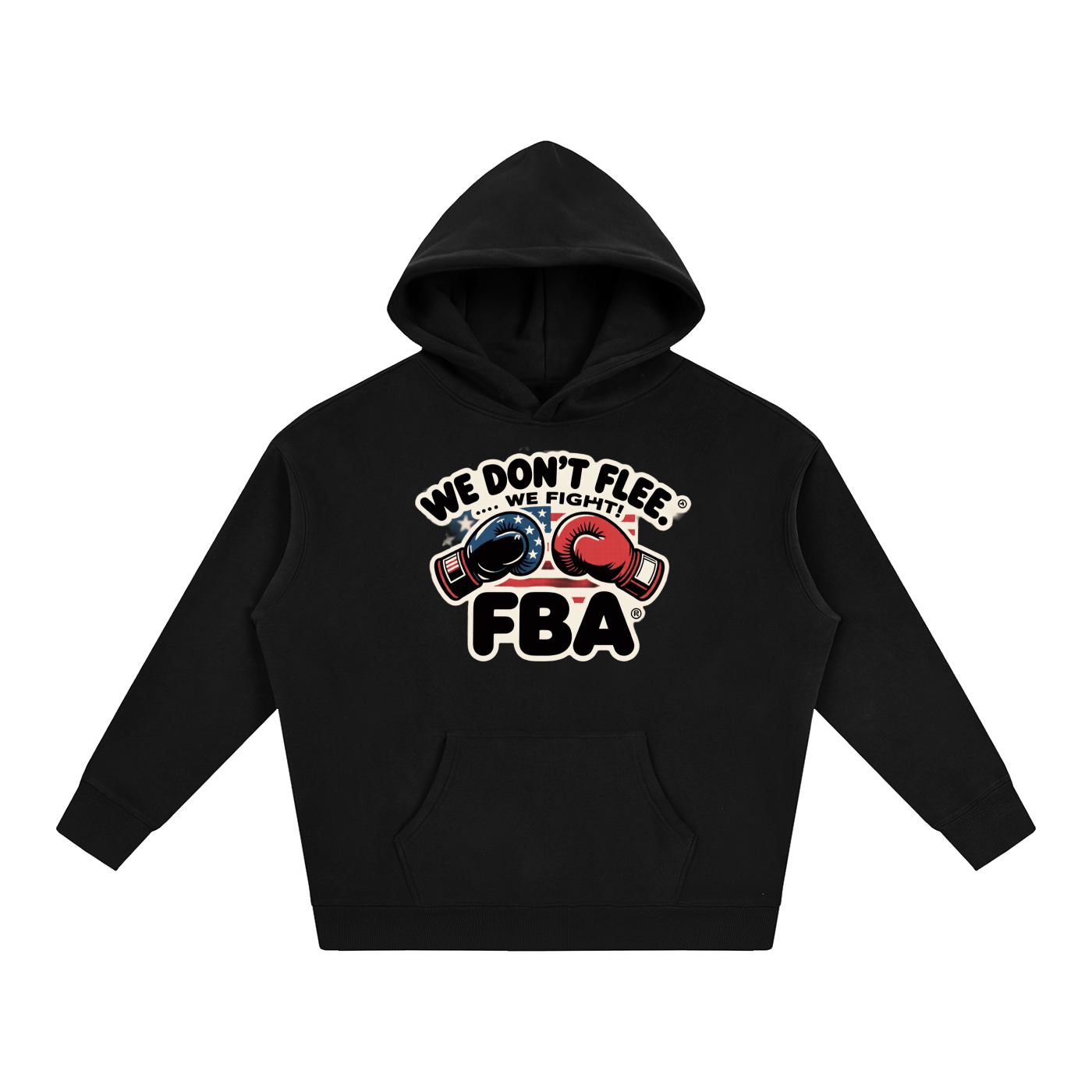 FBA NO FLEE ZONE Oversize Fleeced Hoodie