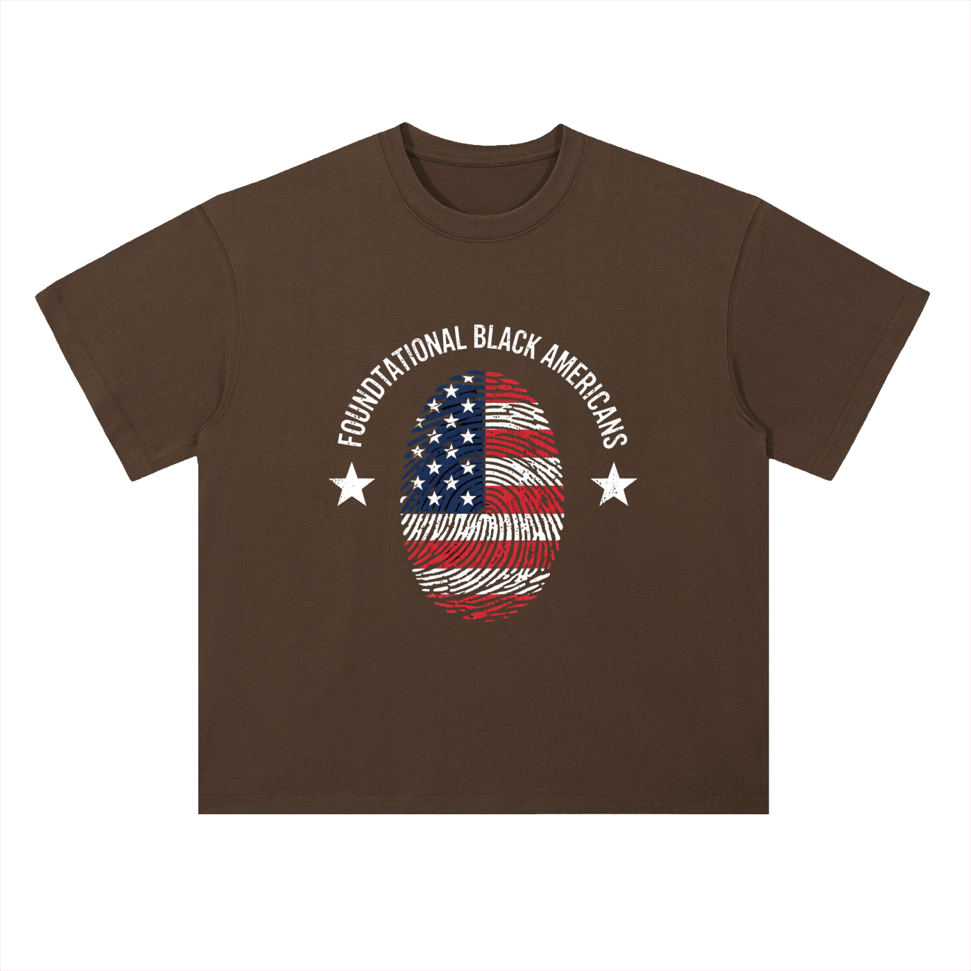 FLAGPRINT Drop Shoulder Cotton T-Shirt
