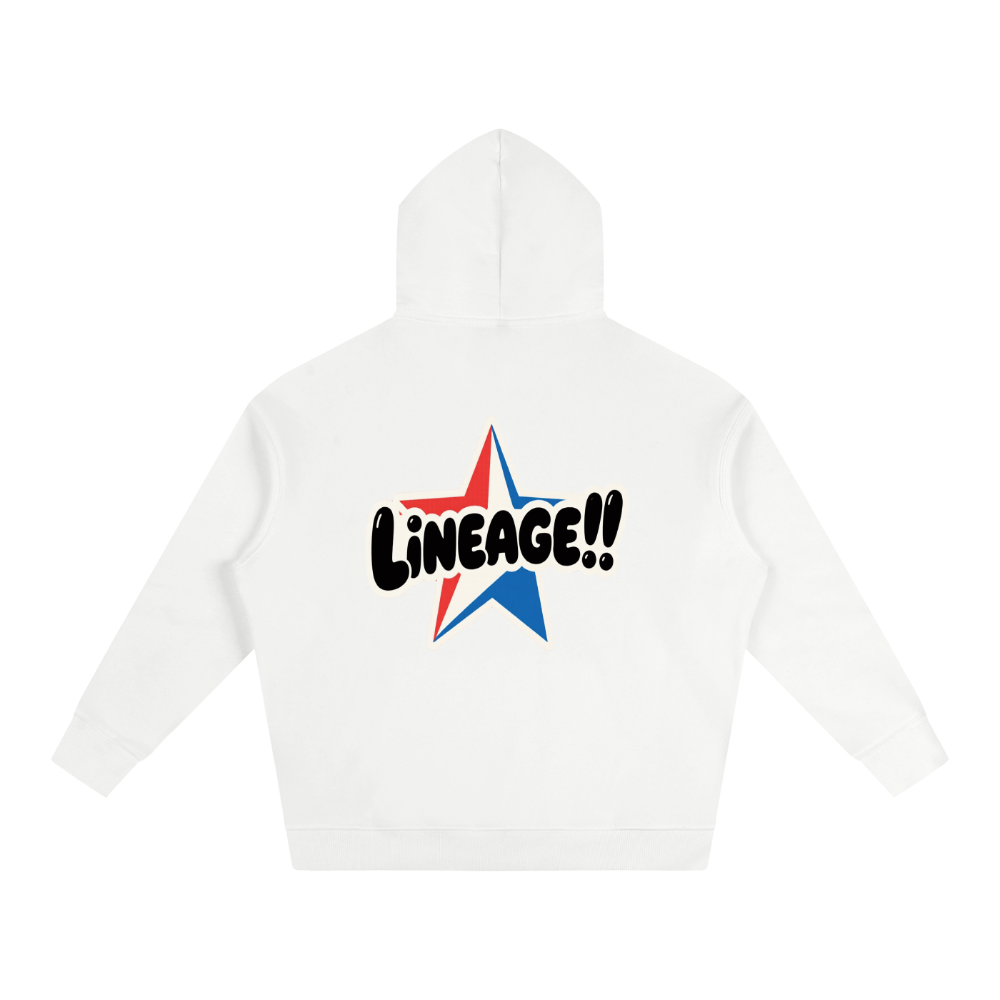 BUILT NOT TO FLEE Oversize Fleeced Hoodie