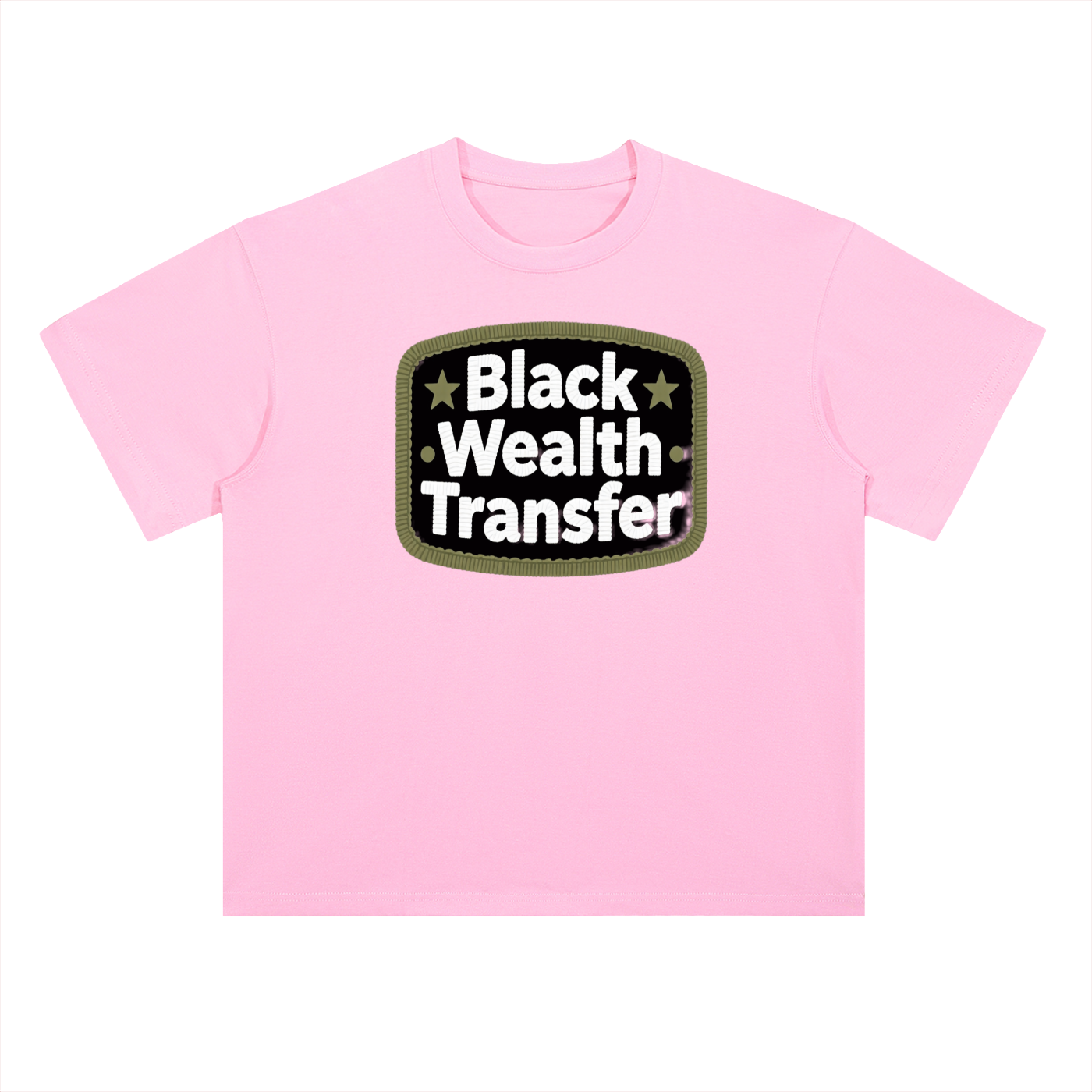 WEALTH TRANSFER Heavyweight Drop Shoulder Cotton T-Shirt