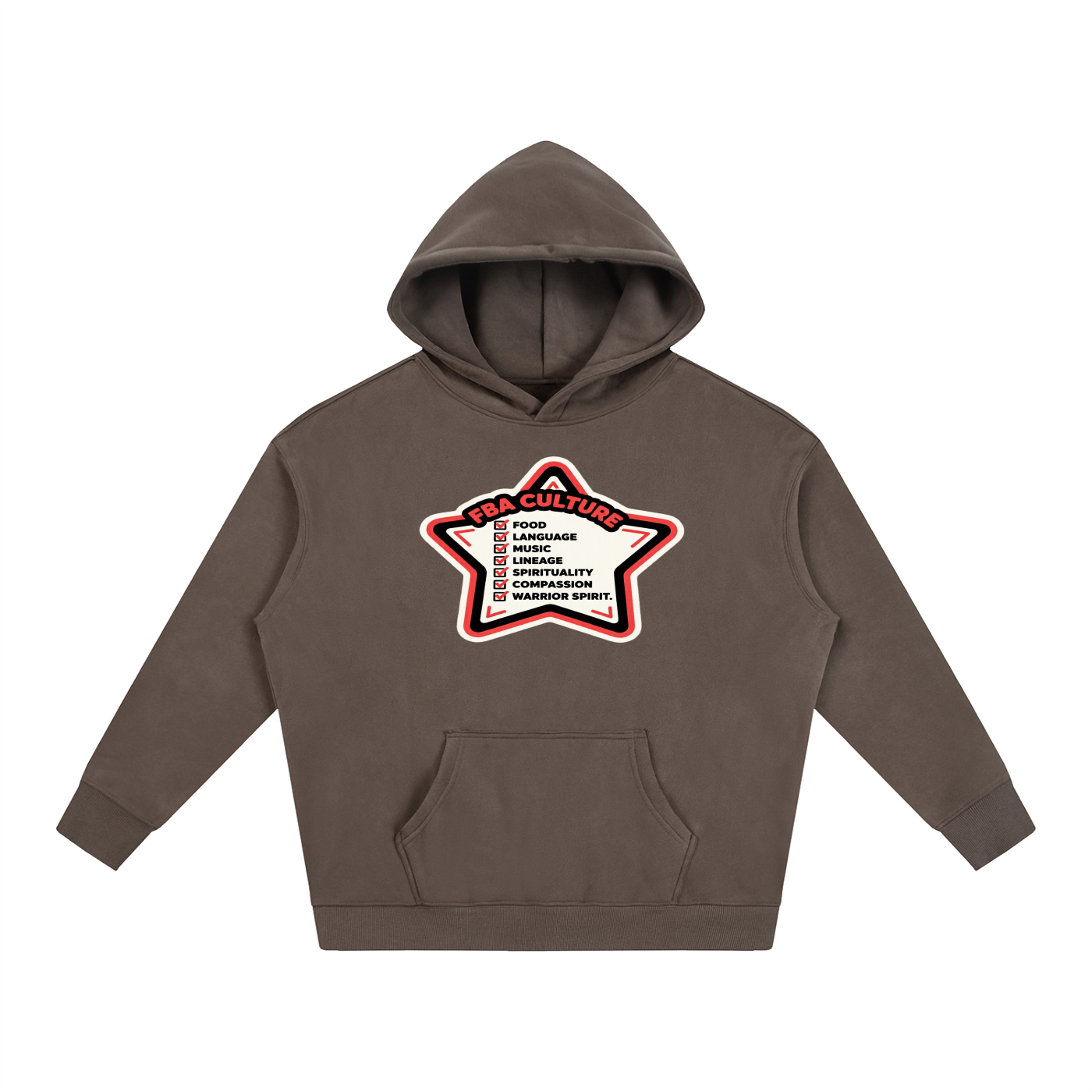 UNSPOKEN CODE Oversize Fleeced Hoodie
