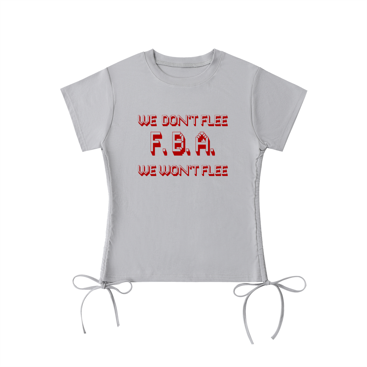 WE WON'T FLEE Drawstring T-Shirt