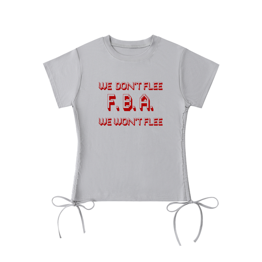 WE WON'T FLEE Drawstring T-Shirt