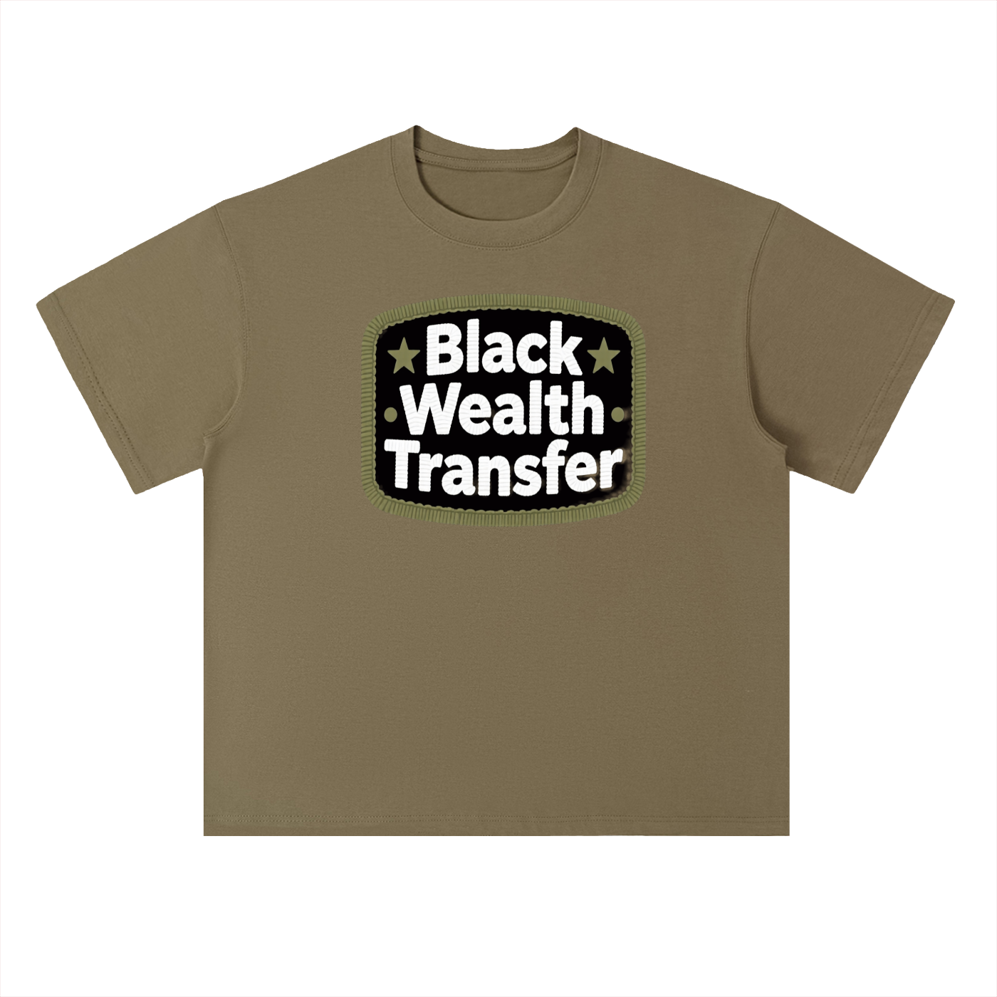 WEALTH TRANSFER Heavyweight Drop Shoulder Cotton T-Shirt
