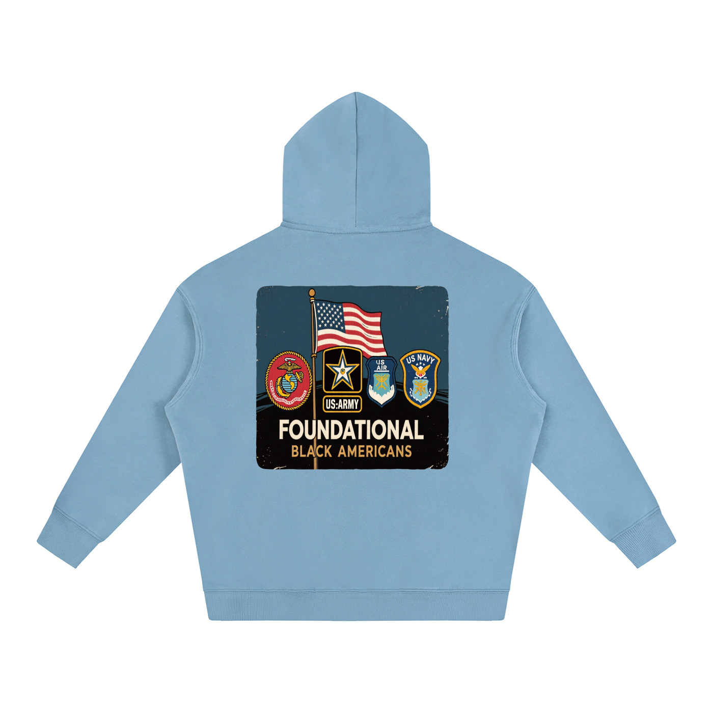 OLE AMERICA Oversize Fleeced Hoodie