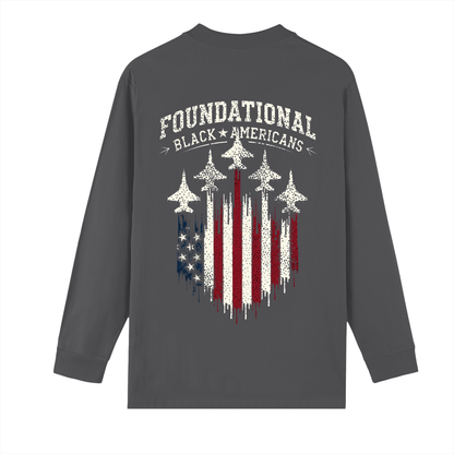 WE BEEN HERE Drop Shoulder Long Sleeve Shirt
