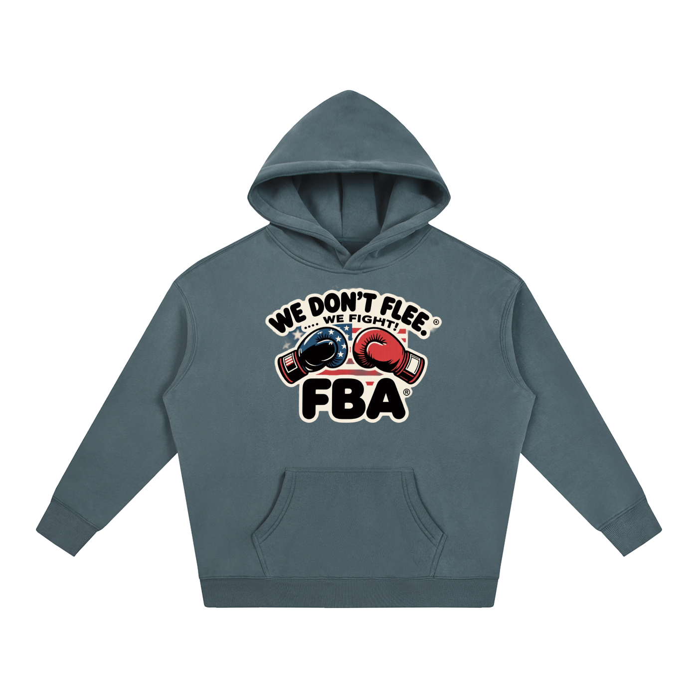 FBA NO FLEE ZONE Oversize Fleeced Hoodie
