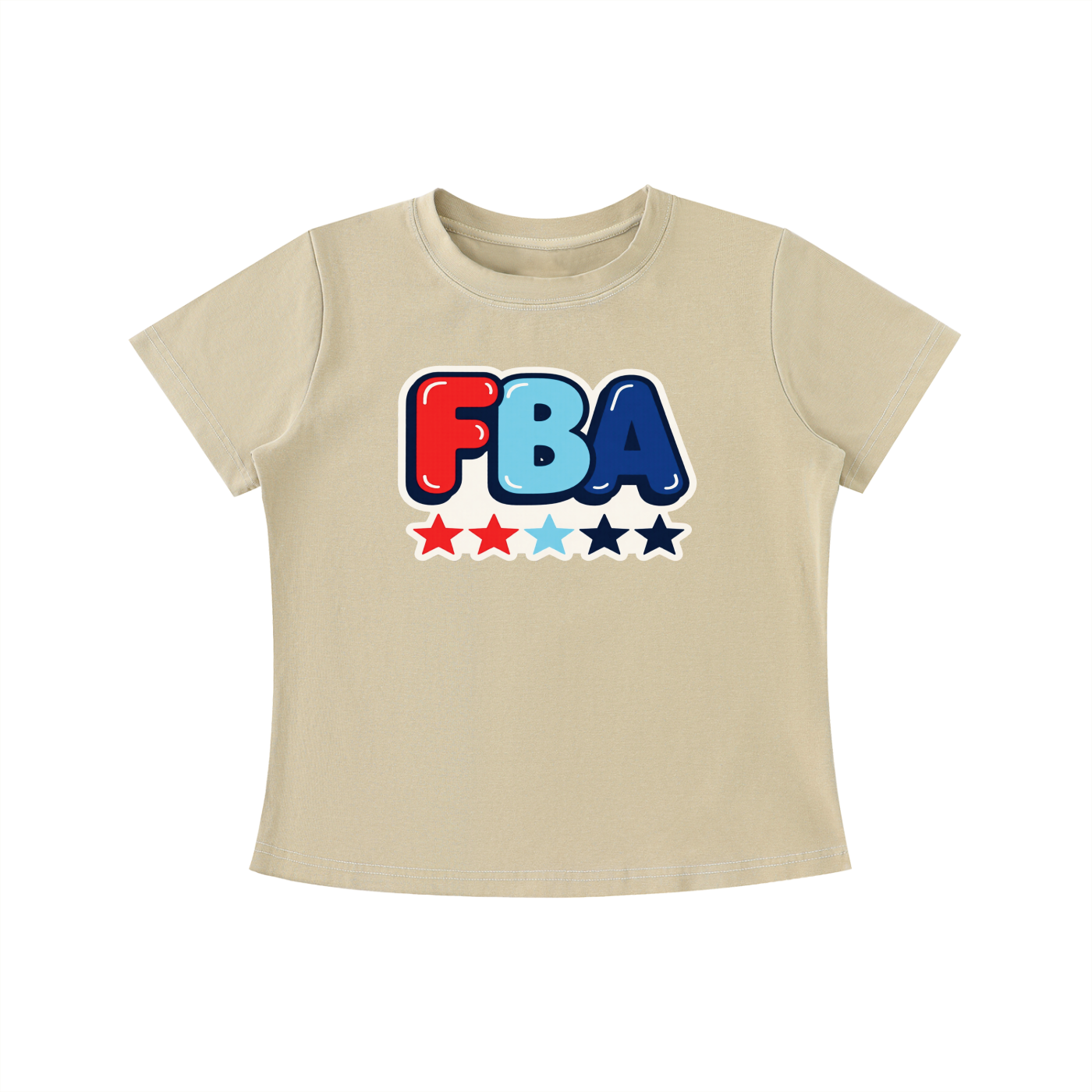 FBA BUBBLE Vintage Wash Slim Fit T-shirt