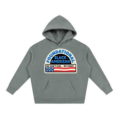 BUILT NOT TO FLEE Oversize Fleeced Hoodie