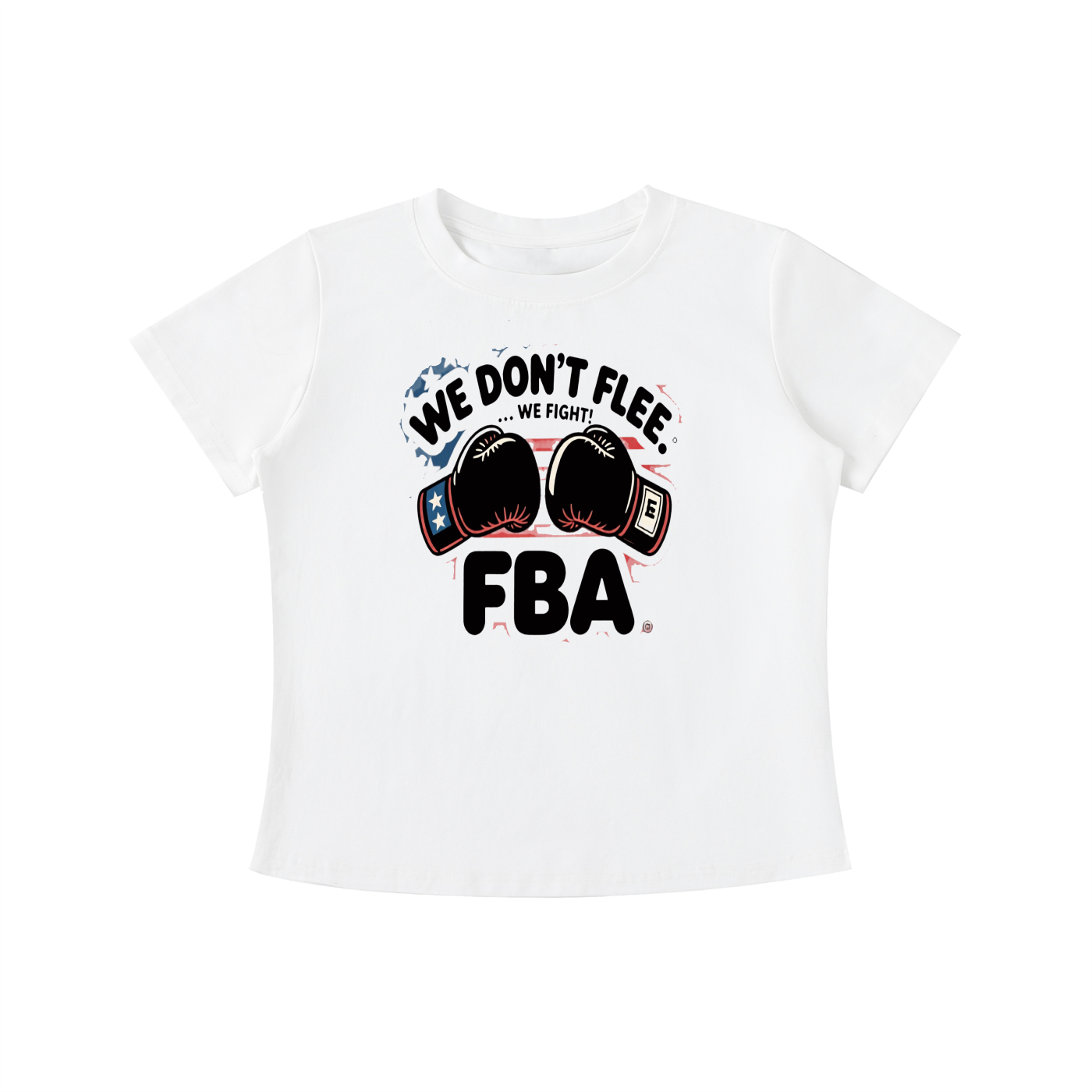 WE DON'T FLEE Vintage Wash Slim Fit T-shirt