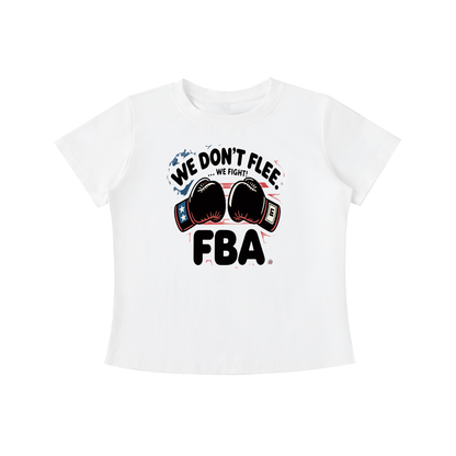 WE DON'T FLEE Vintage Wash Slim Fit T-shirt