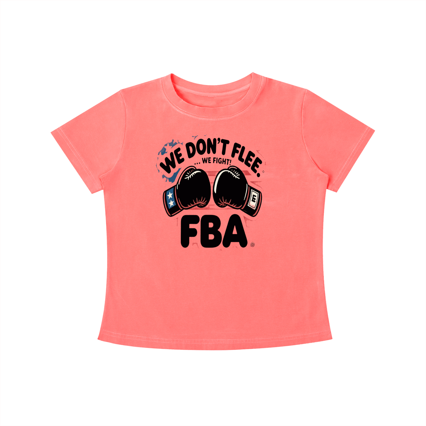 WE DON'T FLEE Vintage Wash Slim Fit T-shirt