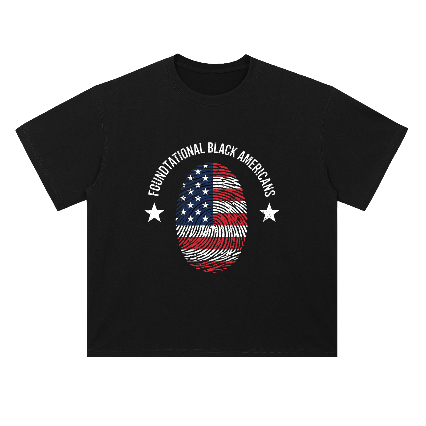 FLAGPRINT Drop Shoulder Cotton T-Shirt